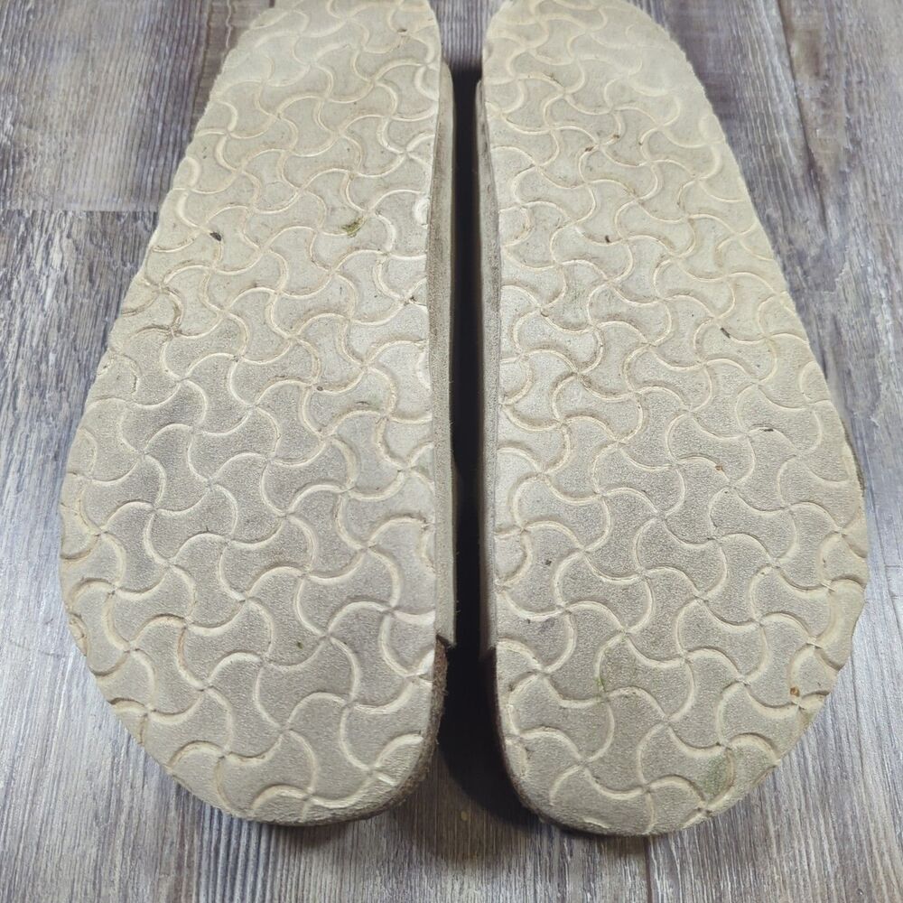 BIRKENSTOCK Arizona Tan Beige Birko-Flor Mens Slip On Sandals Size EU 45 US 12 - Picture 11 of 12